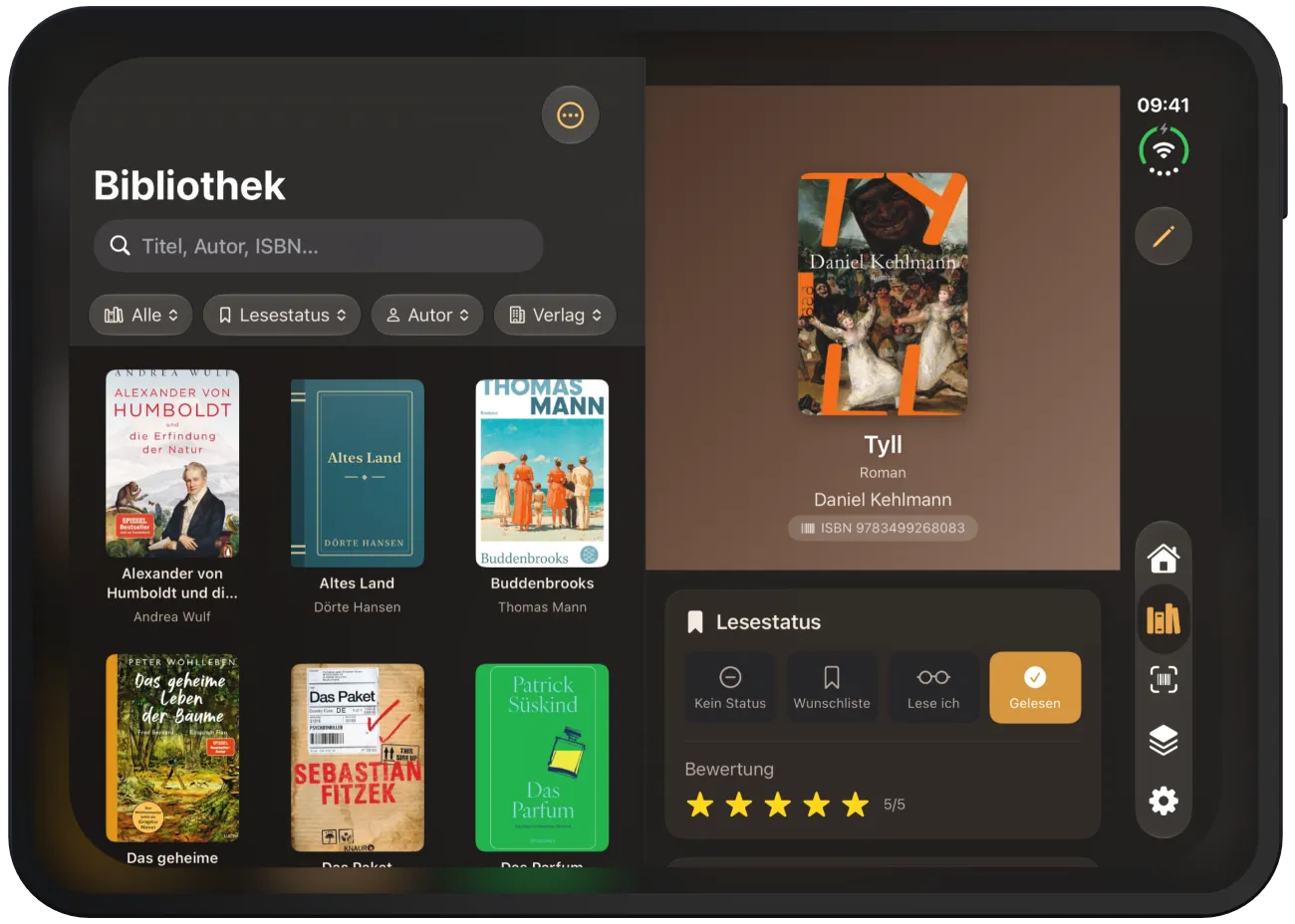 Bibliothek als Raster