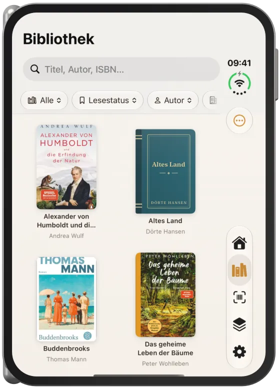 Bibliothek als Raster
