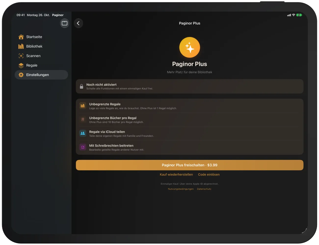 Paginor Plus mit allen Vorteilen