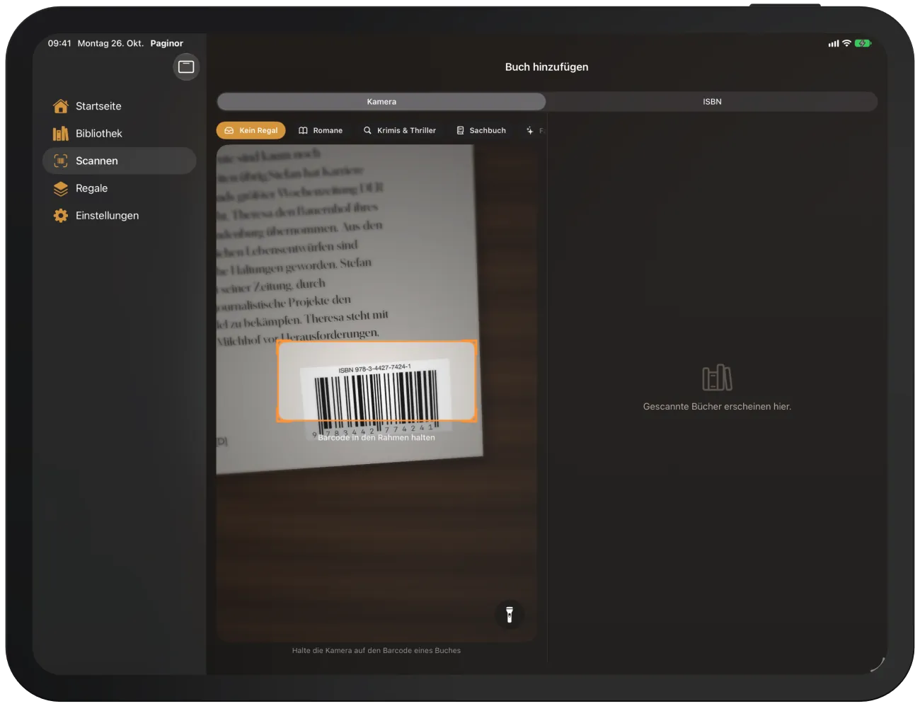 Vor dem ersten Scan