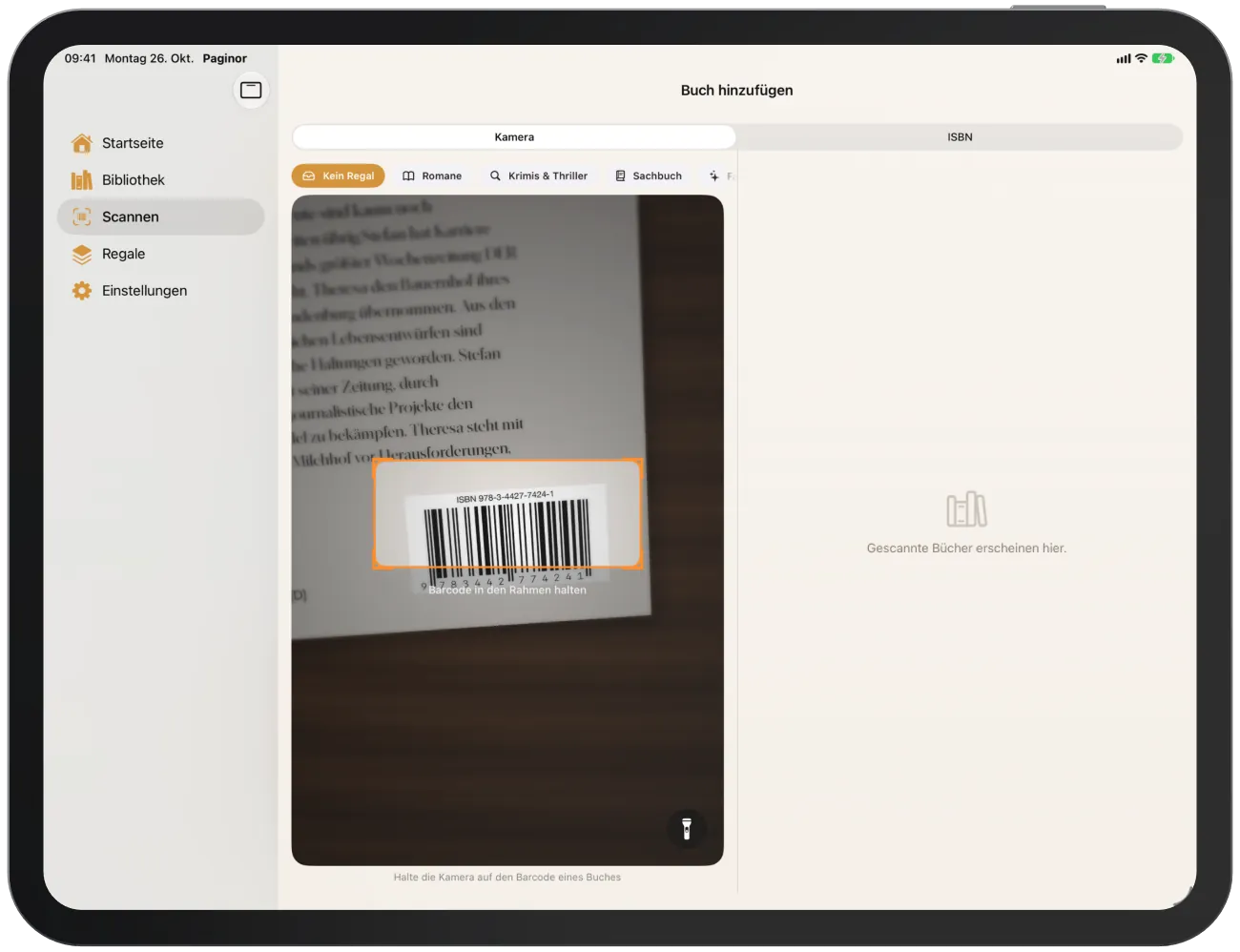 Vor dem ersten Scan