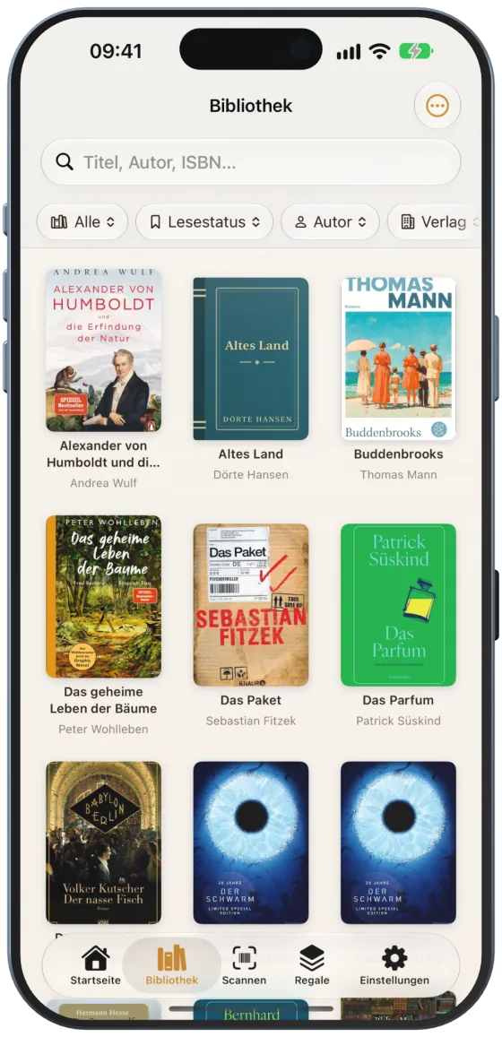 Bibliothek als Raster
