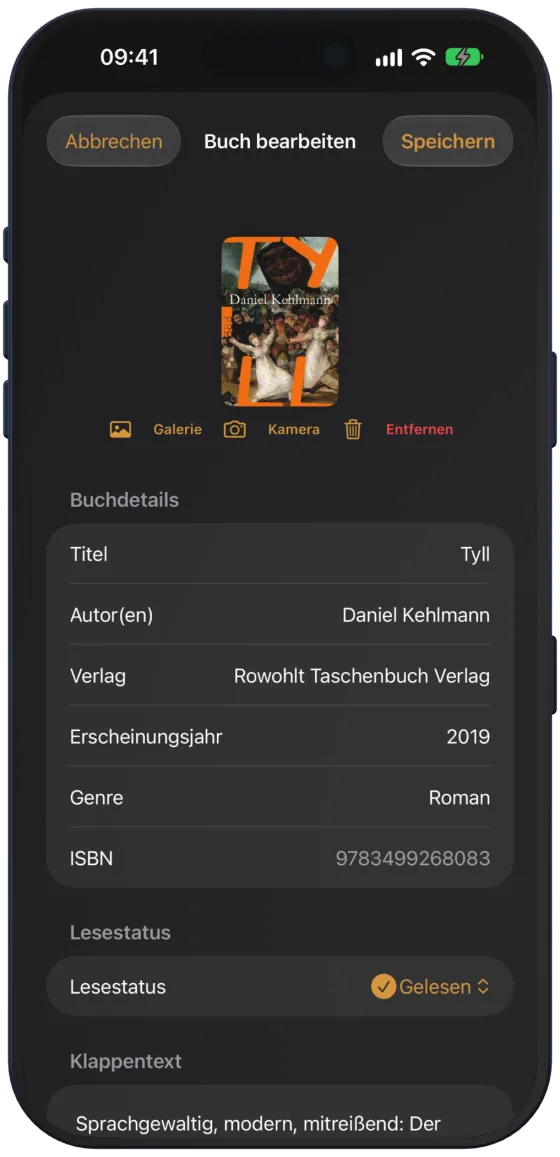 Buch bearbeiten