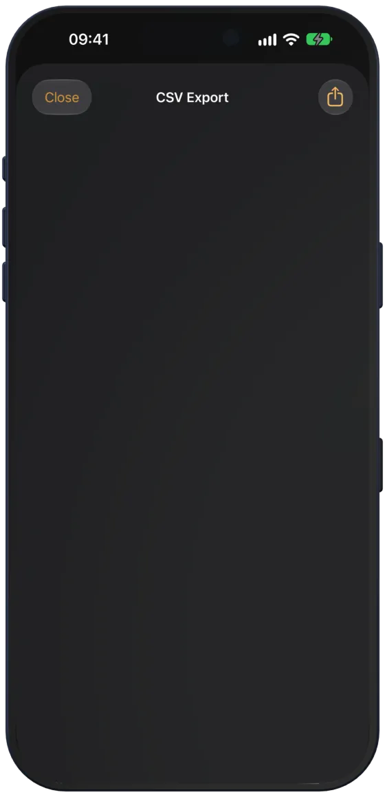 Exportación CSV