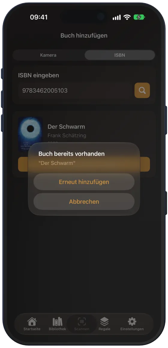 Buch bereits vorhanden