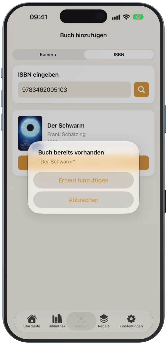 Buch bereits vorhanden