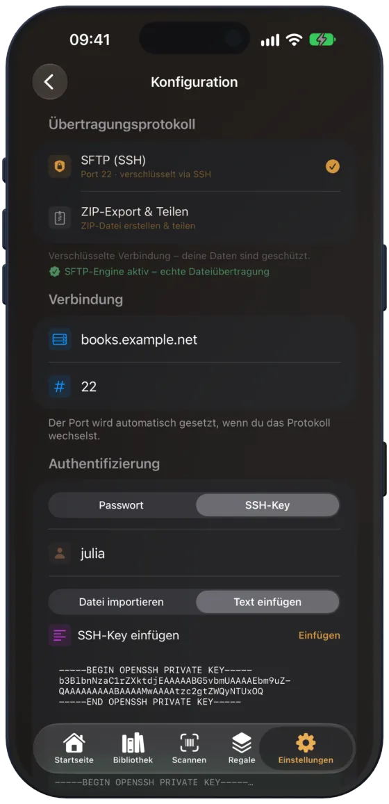 Geladener SSH-Key