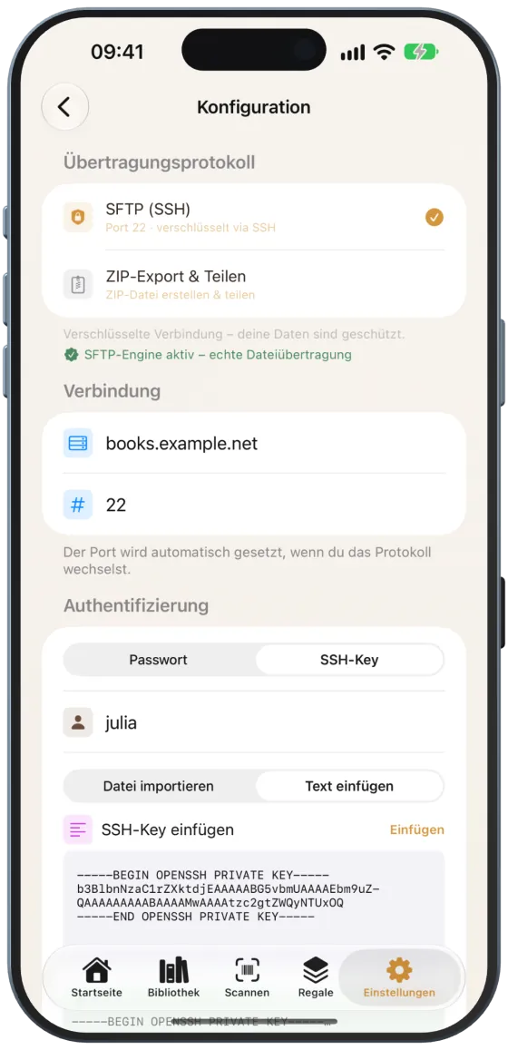 Geladener SSH-Key