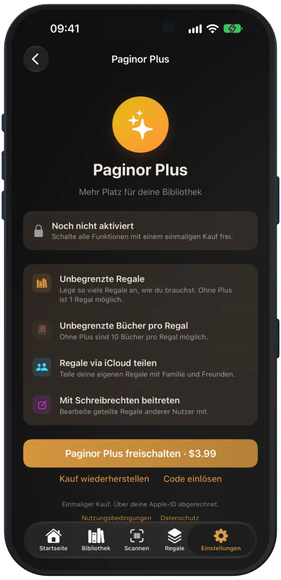 Paginor Plus mit allen Vorteilen