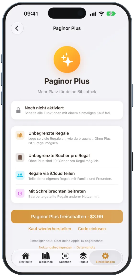 Paginor Plus mit allen Vorteilen