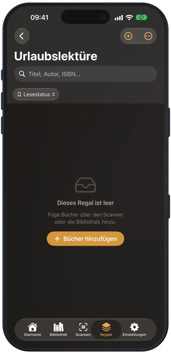 Leeres Regal