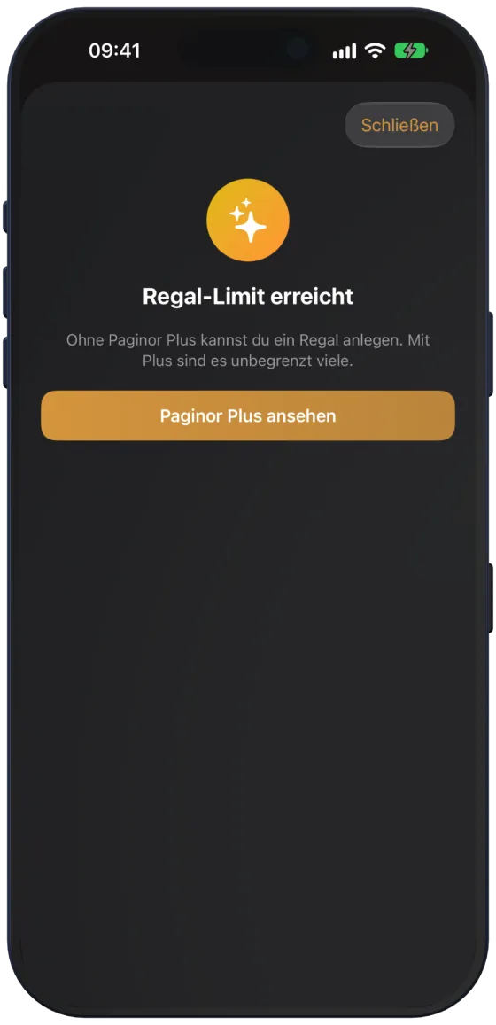 Regal-Limit erreicht