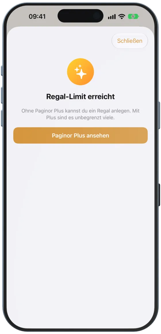 Regal-Limit erreicht