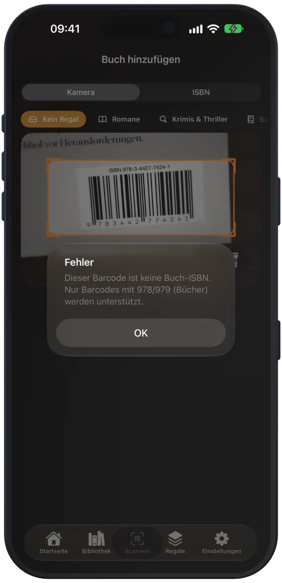 Kein Buch-Barcode