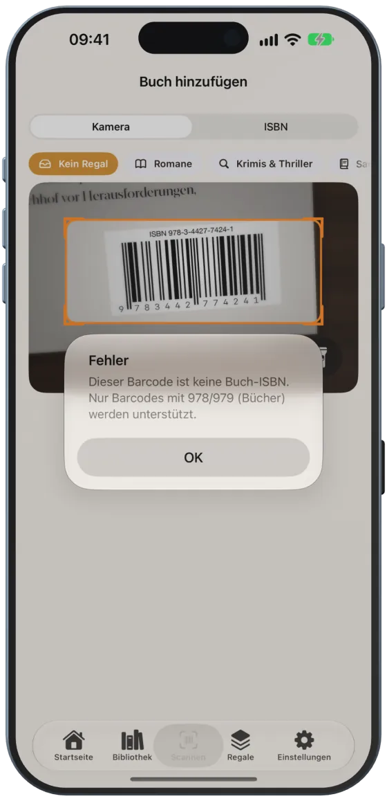 Kein Buch-Barcode