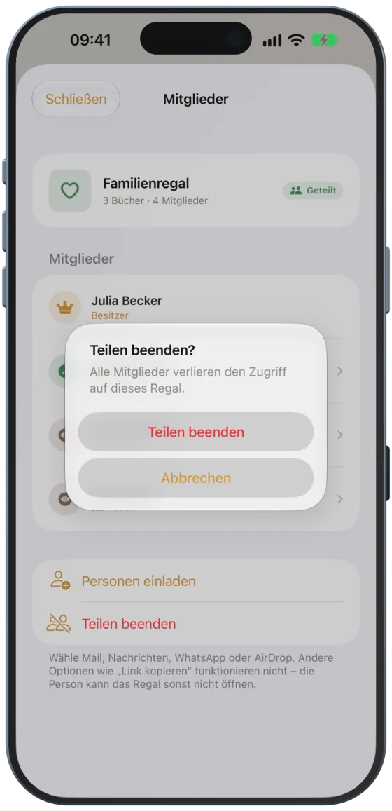 Rückfrage vor dem Beenden
