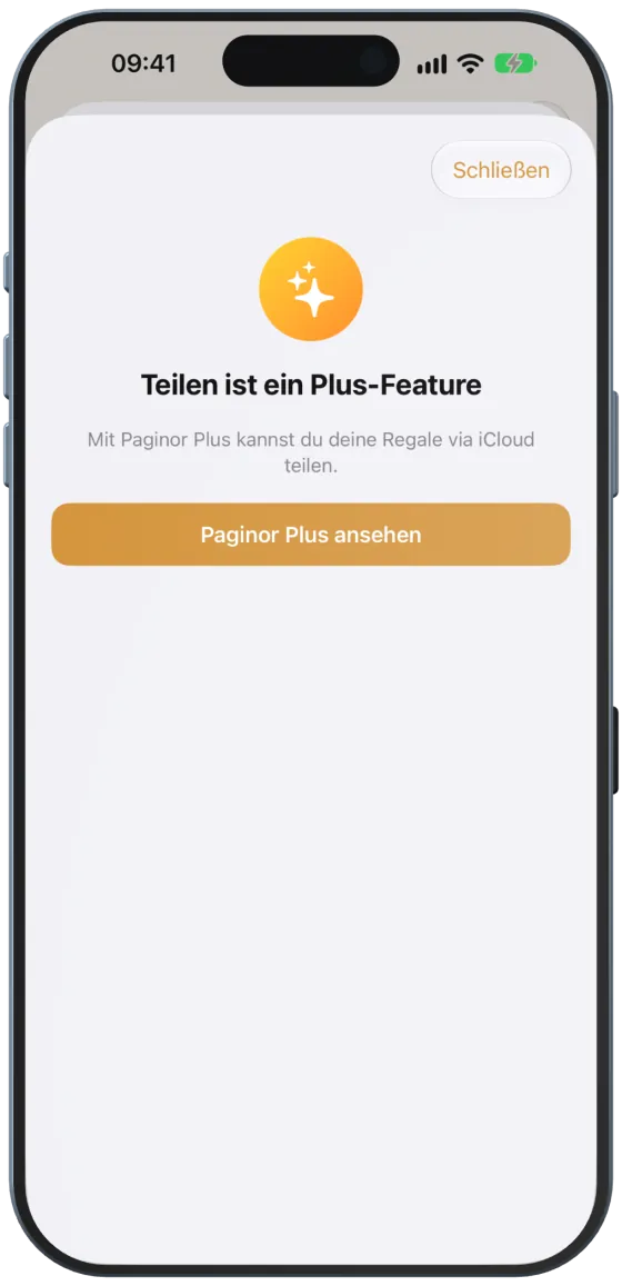 Teilen ist ein Plus-Feature